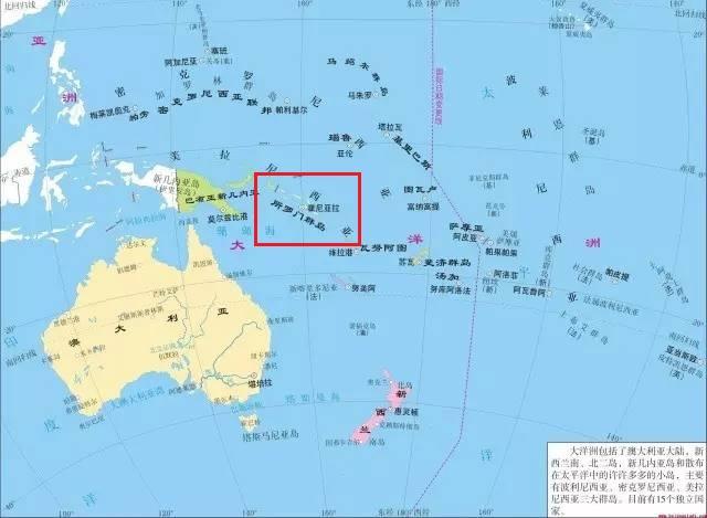 所罗门群岛是哪个国家的 地图