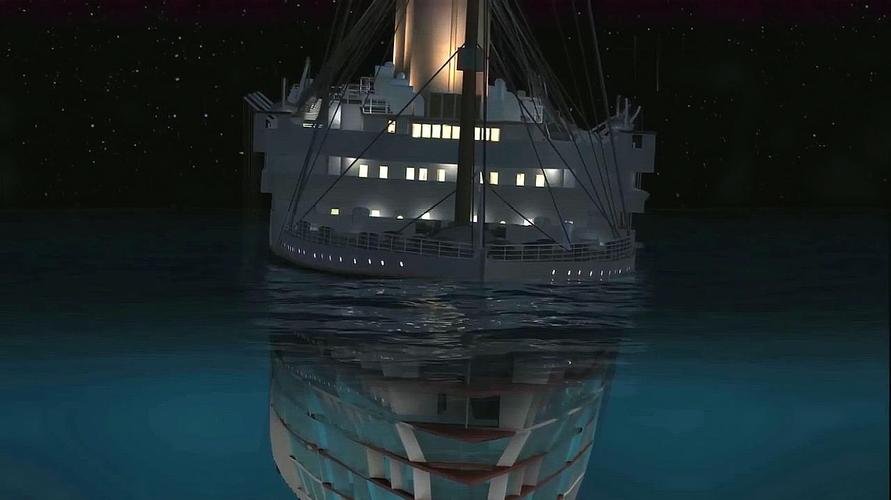 泰坦尼克号沉没过程动画